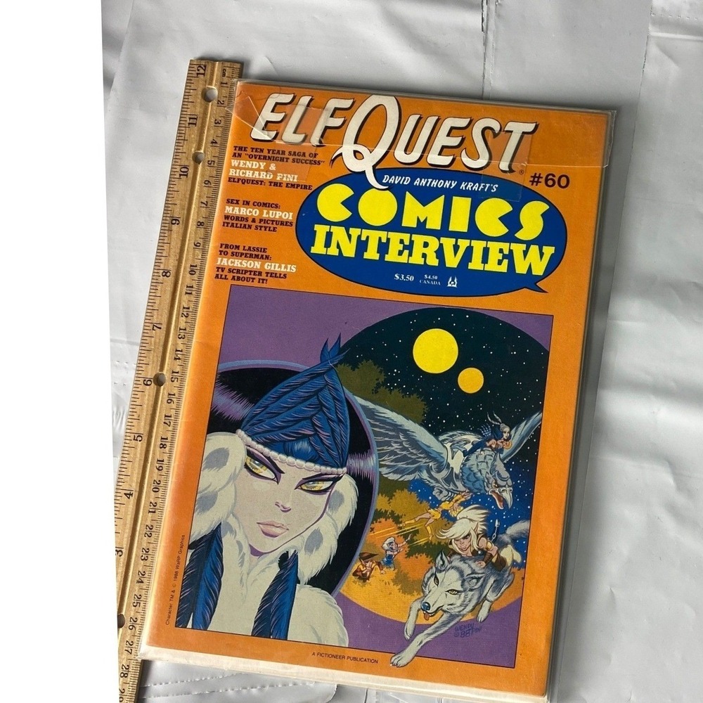 Comics Interview #60 (1989) Elfquest David Anthony Kraft Fictioneer‎